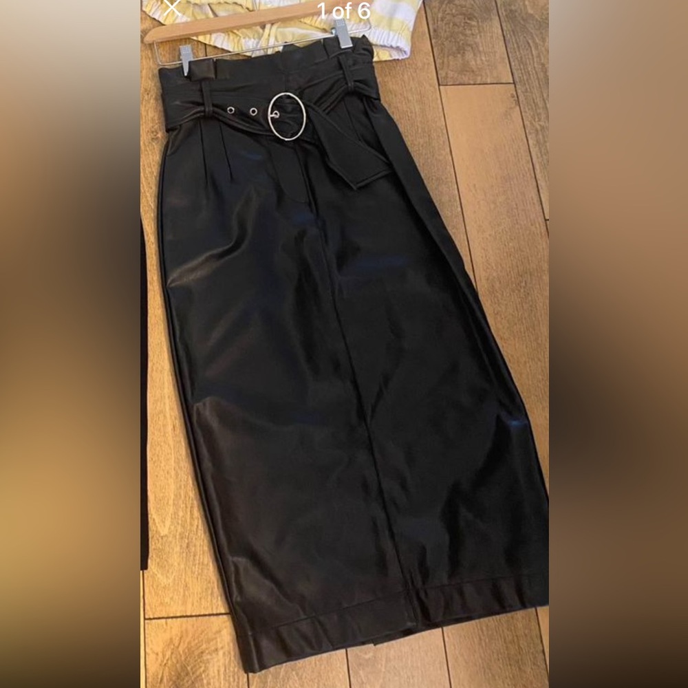 Guess faux leather pencil skirt